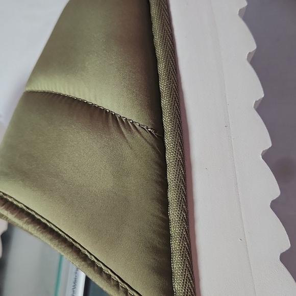 Maeve Hunter Green Puffy Platform Slippers Size Medium 8-9 - Picture 13 of 16